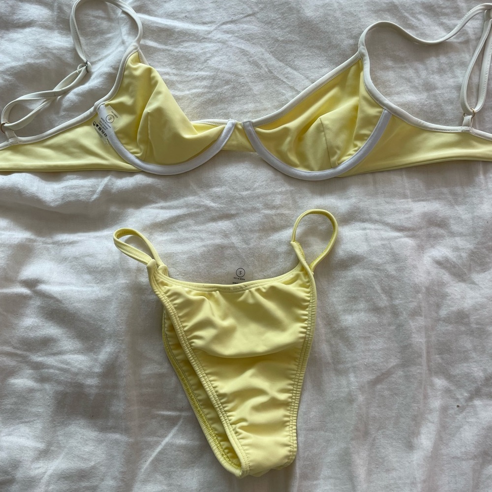 Montce pastel yellow bikini